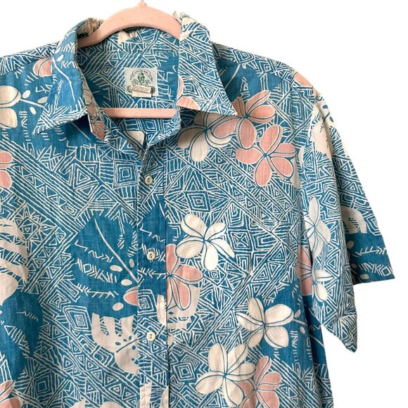 PANAMA‎ JACKS Hawaiian Button Down Shirt Vintage Sz Large - Picture 3 of 4